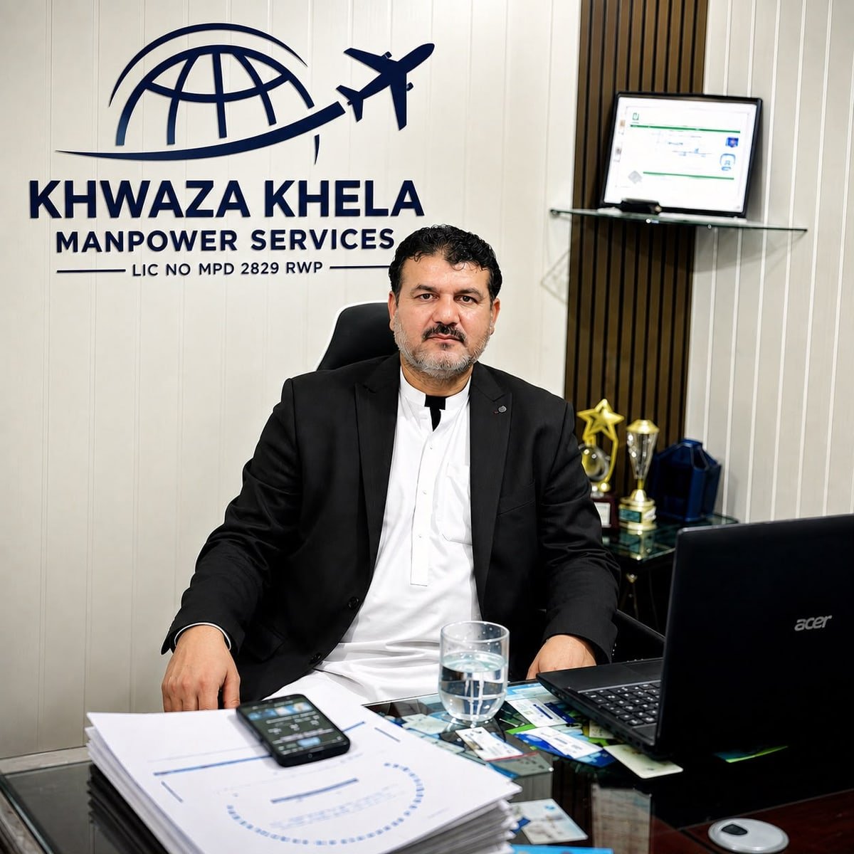 Sher Alam, CEO and Managing Director of Khwaza Khela Manpower Services